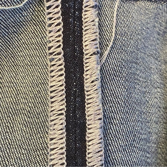 Liverpool Jeans Women's 2/26 Pamela Cropped Raw Hem Wide Leg Stretch Denim - Picture 9 of 12